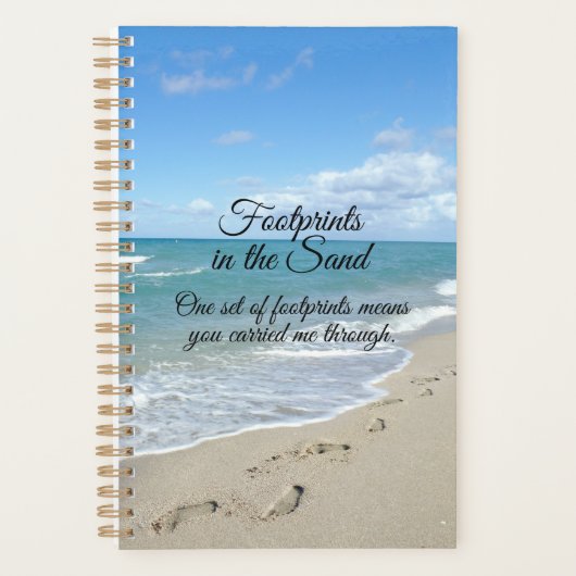 Empreintes dans le Sable Inspirational Christian (Devant)