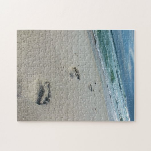 Empreintes dans le sable - Puzzle (Horizontal)