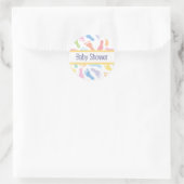 Empreintes de bébé - Autocollant pour Baby Shower (Sac)