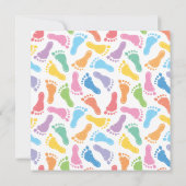 Empreintes de Bébé - Invitation à une Baby Shower (Dos)