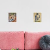 Empreintes de faucon renard et pèlerin (Salon)