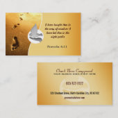 Empreintes de pas chrétiennes de cartes de visite (Devant / Derrière)