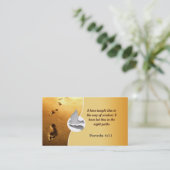 Empreintes de pas chrétiennes de cartes de visite (Debout devant)