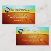 Empreintes de pas dans des cartes de visite de (Devant / Derrière)