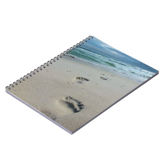 Empreintes de pas dans le carnet de sable (Côté gauche)