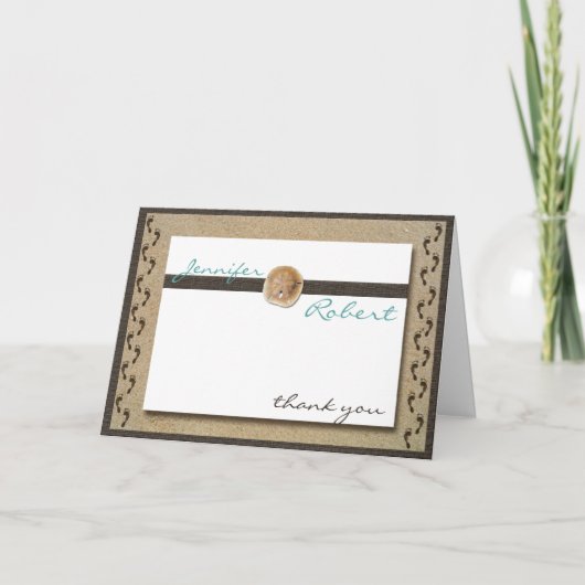 Empreintes de pas dans le Merci de sable (Devant)