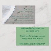 Empreintes de pas dans le sable - modèle de carte (Devant / Derrière)