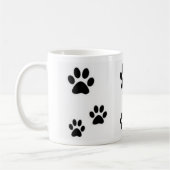 Empreintes de pas de belle tasse de chatons (Gauche)