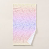 empreintes de patte arc-en-ciel (Serviette à main)