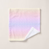 empreintes de patte arc-en-ciel (Gant de toilette)