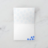 Empreintes de Patte de Chien Bleu Vierges (Intérieur)