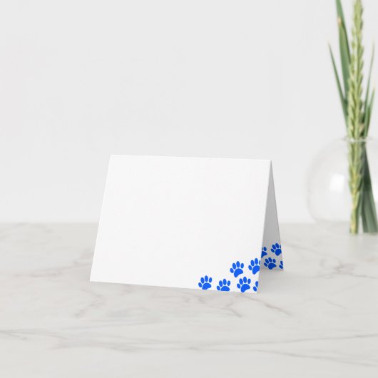 Empreintes de Patte de Chien Bleu Vierges (Devant)