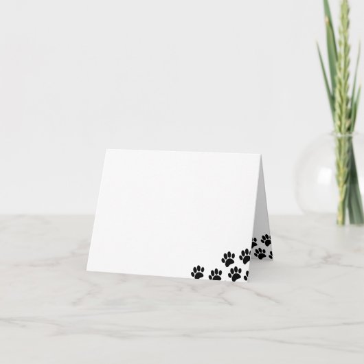 Empreintes de patte de chiot noir Vide (Devant)