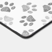 Empreintes de patte de doodle gris (Coin)