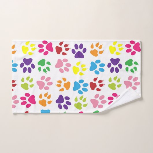 Empreintes de pattes (Serviette à main)