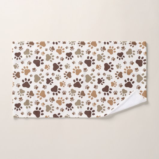 Empreintes de pattes (Serviette à main)
