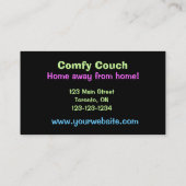 Empreintes de pattes Cartes de visite de soins pou (Dos)