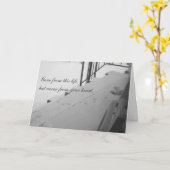 Empreintes de pattes dans la carte de sympathie (Fleur jaune)