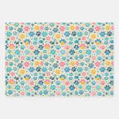 Empreintes de pattes de chien enveloppant papier f (Devant 2)