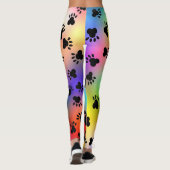Empreintes de pattes de chien leggings (Dos)