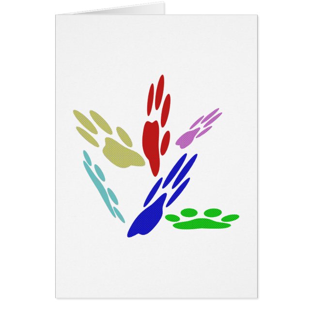 Empreintes de pattes de chiens avec Pois (Devant)