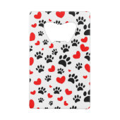 Empreintes de pattes De Chiens Random Et Coeurs Ro (Dos)