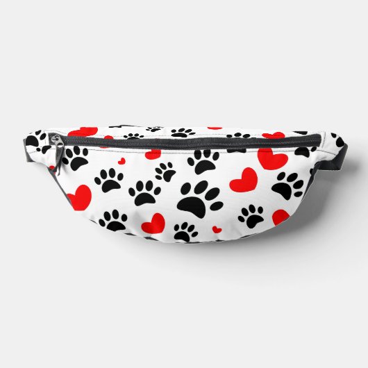 Empreintes de pattes De Chiens Random Et Coeurs Ro (Poser)