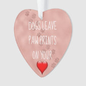 Empreintes de pattes de congé de chiens sur vos (devant)