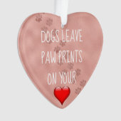 Empreintes de pattes de congé de chiens sur vos (devant)