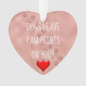 Empreintes de pattes de congé de chiens sur vos (dos)