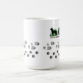 Empreintes de pattes de tasse de conservation et (Centre)