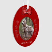 Empreintes de pattes en forme de coeur personnalis (devant)