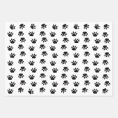 empreintes de pattes enveloppant des feuilles de p (Devant)