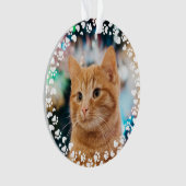 Empreintes de pattes et coeurs Cadre personnalisé  (devant)