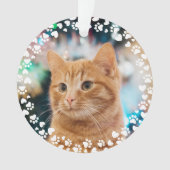 Empreintes de pattes et coeurs Cadre personnalisé  (devant)