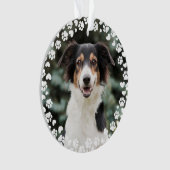 Empreintes de pattes et coeurs Cadre personnalisé  (devant)