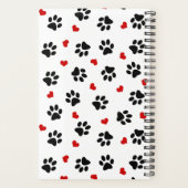 Empreintes de pattes et planificateur de coeur (Dos)