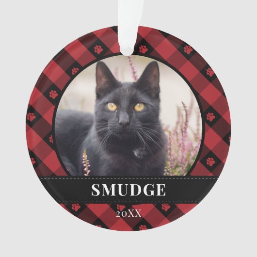 Empreintes de pattes rouges photo pour animaux dom (devant)