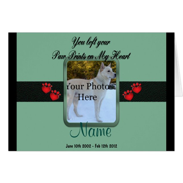 Empreintes de pattes sur My Heart - Mint Green (Devant horizontal)