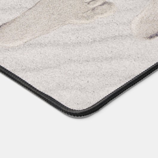 Empreintes de plage dans le sable (Coin)