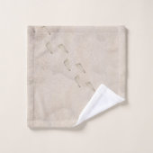 Empreintes de sable de plage (Gant de toilette)