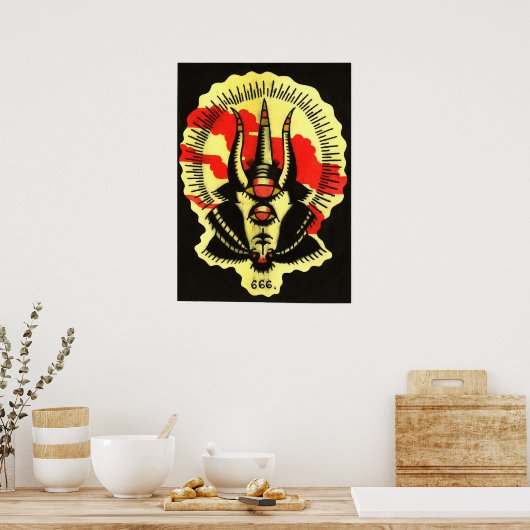 empreintes et affiches de chèvre noire (Cuisine)