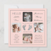 Empreintes multiples Faire-part de naissance photo (Devant)