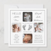 Empreintes multiples Faire-part de naissance photo (Devant)