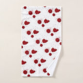 Empreintes sanglantes et éclaboussures de sang (Serviette à main)