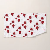 Empreintes sanglantes et éclaboussures de sang (Serviette à main)