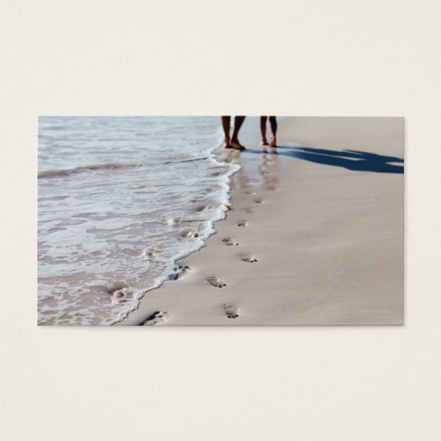 Empreintes sur la plage (Devant)