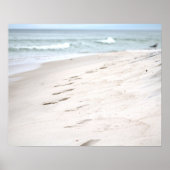 Empreintes sur le sable de plage 16x20 Poster Impr (Devant)