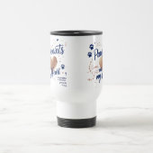 Empreintes sur mon coeur - Mug de voyage pour amou (Centre)