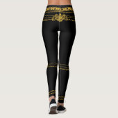 Empress Black & Gold Chains Leggings (Achterkant)